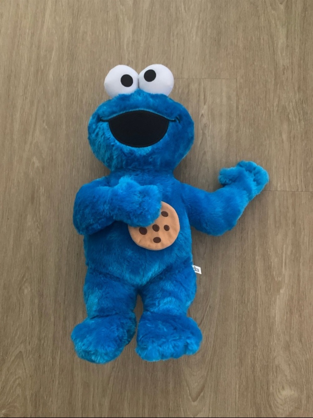 Sesame Street Cookie Monster Plush - Bright Blue with White Eyes